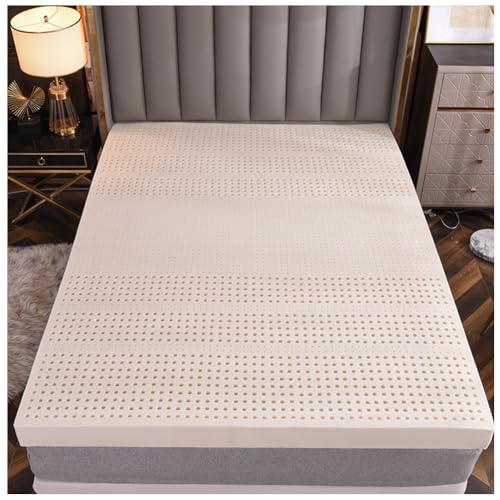 100% Natur-Latex Matratze Gleichmäßige Wärmeableitung,Comfort Foam Mattress 7-Zone Assembly, Mattress Made of Comfort Foam,1in,140x200cm(55x79in)