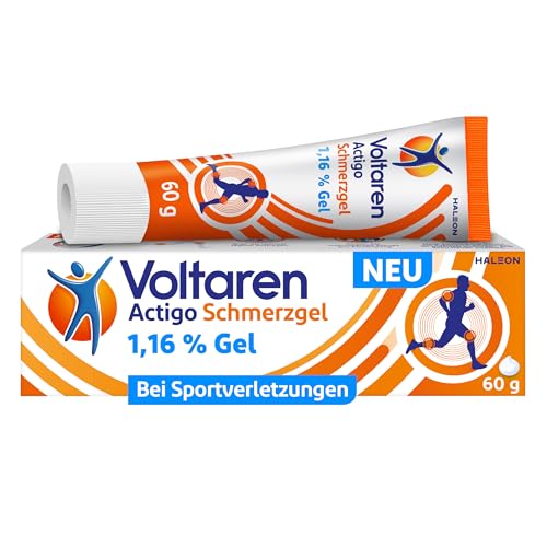 Voltaren Actigo Schmerzgel mit 1% Diclofenac bei Schmerzen durch Sportverletzungen, 60g