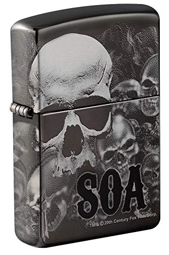 ZIPPO – Sons of Anarchy - Black Ice - 360° Grad Photo Image - Sturmfeuerzeug, nachfüllbar, in hochwertiger Geschenkbox