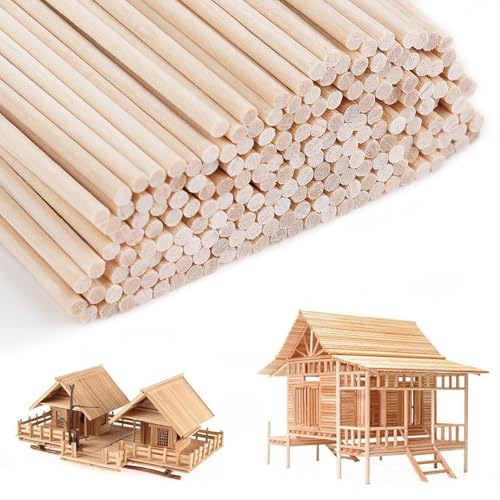 200 Stück Zuckerwatte Stäbe 300mm x 3mm Holzstäbchen zum Basteln, Holzstiele für DIY, Kandiszucker Sticks, Zuckerwatte Stäbchen, Bastel holzstiele zum basteln für Handwerkskunst und Dekoration