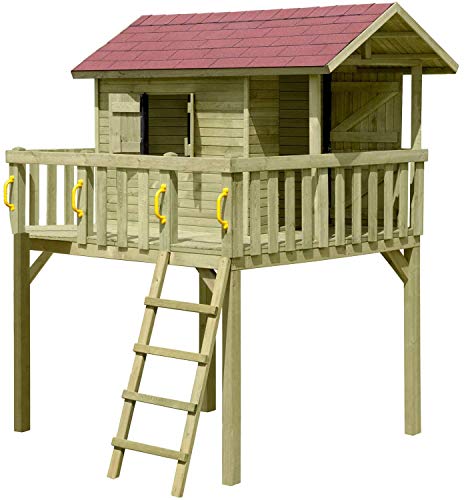 Gartenpirat Kinderspielhaus, Stelzenhaus Maxi aus Holz TÜV geprüft