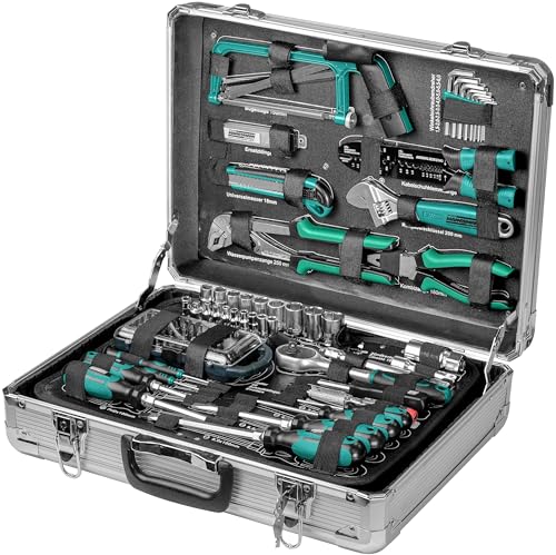 Brüder Mannesmann Werkzeugsatz, im Alukoffer, 124-teilig | M29072