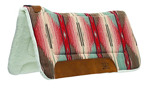Weaver Leather Unisex-Erwachsene 81,3 x 81,3 cm AP Cutback S/Pad, H9 Schabracke, Rot/Türkis, 30