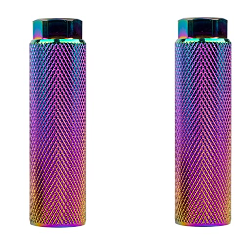 KINSPORY BMX Pegs 10mm, 3/8 Zoll – 26 Zähne, Aluminium Bike pegs, Mini BMX Fahrrad pegs, bmx zubehör pegs, axl 2 stück