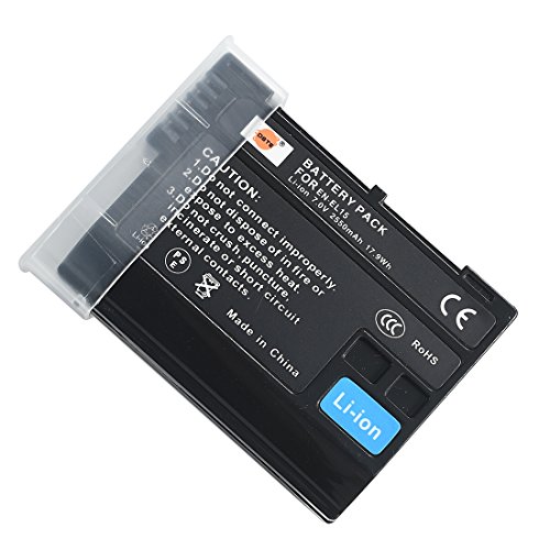 DSTE Electron EN-EL15 ENEL15 Ersatz Batterie Akku Kompatibel mit Nikon Z6 Z7 D500 D600 D610 D800 D850 D800E D750 D7000 D7100 D7200, JIA117A1