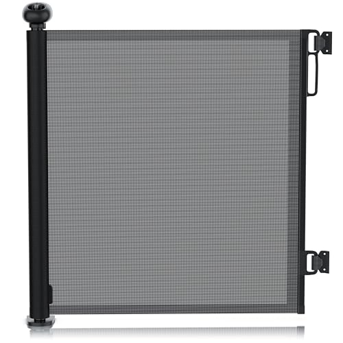 CSL - Schutzgitter Treppe Baby – Baby Schutzgitter für Treppen und Türen – bis zu 180 cm – Kindersicheres Absperrgitter – Treppenschutzgitter ausziehbar - Sicherheitsgitter Safety Gate