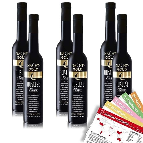 Nachtgold Auslese, edelsüß, sortenreines Weinpaket + VINOX Winecards (6x0,375l)