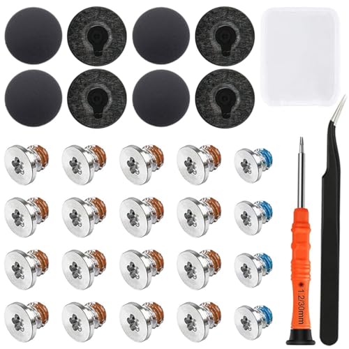 ZHUROUPU 31 PCs Basis Basis Gummi -Gehäuse Fuß und Schrauben Set Ersatz für MacBook Pro 13
