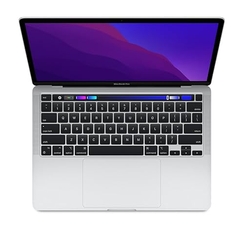 2020 Apple MacBook Pro mit Apple M1 Chip (13-zoll, 8GB RAM, 256GB SSD Kapazität) (QWERTZ German) Silber (Generalüberholt)