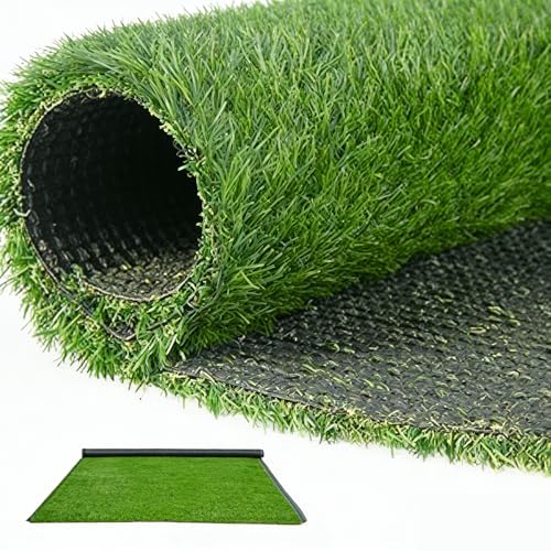 uyoyous 30mm Kunstrasen Outdoor Balkon 200x300cm Premium Simulation Rasenteppich, Rollrasen, Garten-Rasen für Balkon, Innenhof, Fußballplatz, Hochzeit