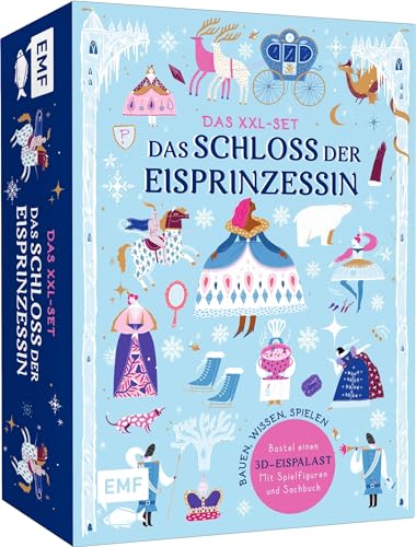 Das XXL-Set – Das Schloss der Eisprinzessin: Bastel dein märchenhaftes 3D-Schloss mit zauberhaften Prinzessinnen und fantastischen Begleitern, mit Spielfiguren und Sachbuch – Bauen, Wissen, Spielen