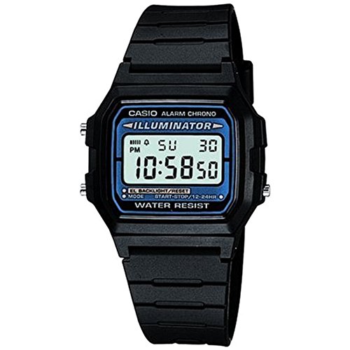 Casio HerrenArmbanduhr Digital Quarz Harz F-105W-1AWYEF