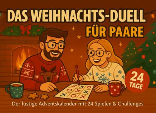 Das Weihnachts-Duell für Paare - Der lustige Adventskalender mit 24 Spielen & Challenges: Interaktiver Adventskalender für zwei – ideal zum Verschenken und für viele lustige Stunden im Dezember