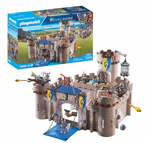 PLAYMOBIL Novelmore 71642 Arwynns Burg, Ritterburg, inklusive DREI Rittern und zahlreichen Accessoires für realistische Gefechte, actionreiches Spielzeug für Kinder ab 4 Jahren
