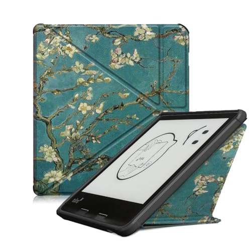 Kompatibel mit Tolino Epos 3 20,3 cm (8 Zoll) 2023 Tablet-Hülle, vollständige Abdeckung, ultradünne Lederschutzhülle mit klappbarem Ständer, robust, mit automatischer Sleep/Wake-Funktion (XH)