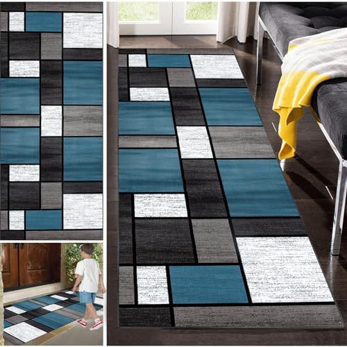 Fzamudng Läufer Lang Flur rutschfest Teppich Küche, Teppichläufer Teppich für Küche Waschbar Flur Teppich läufer 40 x 60 cm Flurläufer Eingang Rutschfester Teppichs für Wohnzimmer Büro Esszimmer