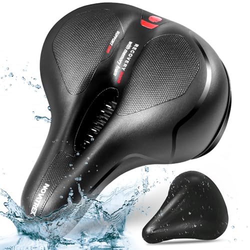 NOVATREK Premium Fahrradsattel Damen Herren Bequem Weich Stoßdämpfend Atmungsaktiv Ergonomisch Wasserdicht Fahrrad Sattel, Trekking Rennrad City MTB e-Bike Fahrradsitz