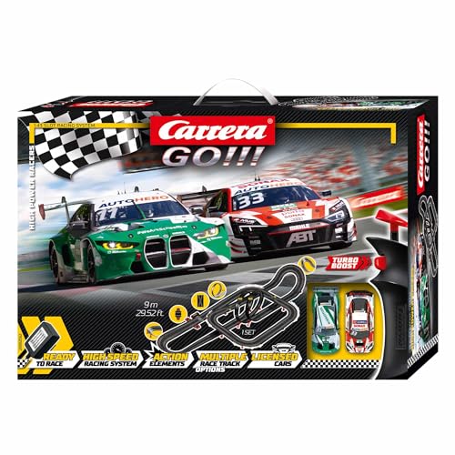 Carrera GO!!! DTM High Power Racers Rennbahnen und lizensierte Slotcars | bis zu 2 Spieler | Für Jungs und Mädchen ab 6 Jahren & Erwachsene