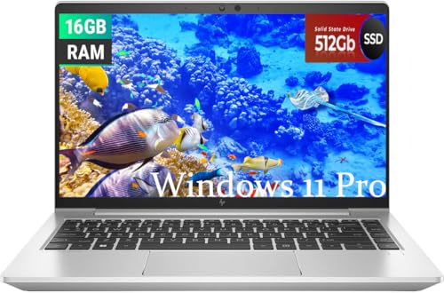 HP EliteBook 645 G9 Laptop Business, 14 Zoll FHD (1920 x 1080), AMD R5 5675U 2,3 GHz, 16 GB RAM, 512 GB SSD, US QWERTY Tastatur, Windows 11 Pro (erneuert)