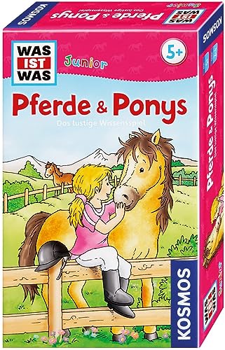 KOSMOS 712563 was ist was Junior - Pferde und Ponys, Wissenspiel rund um Pferde, Pferde Spiel, Pferdespiele, Mädchen ab 5 Jahre