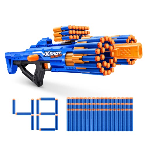 X-Shot Insanity Bezerko Blaster mit 84 Schaumstoff-Darts, Orange