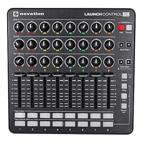 Novation Launch Control XL MKII USB-MIDI-Controller für Ableton Live mit zuweisbaren Bedienelementen