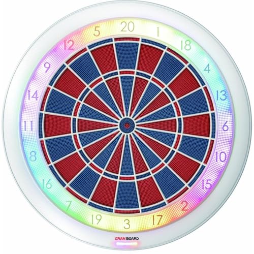 GranBoard 132 Smartboard, Turniermaße, Schwarz, Weiß, Rot, Grün