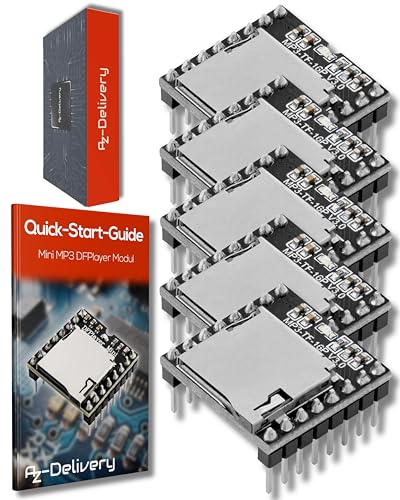 AZDelivery Mini MP3 Player Master Module kompatibel mit Arduino inklusive E-Book!