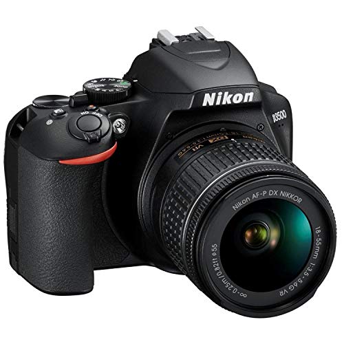 Nikon D3500 Digital SLR im DX Format mit AF-P DX 18-55mm VR (24,2 MP, 3 Zoll TFT-Monitor, eingebauter Guide für das perfekte Foto, SnapBridge, AF mit 3D-Tracking, Full-HD Video, ISO 100-25.600)