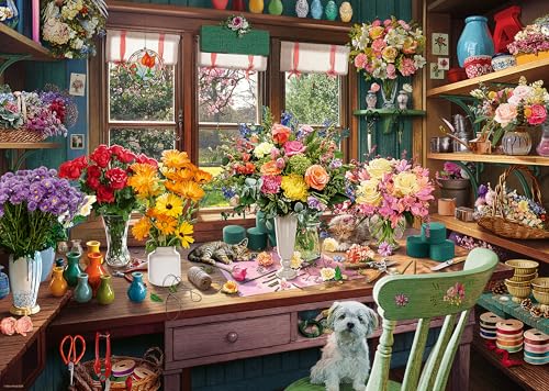 Ravensburger Flower Arranger's Shed 1000 Teile Puzzle für Erwachsene
