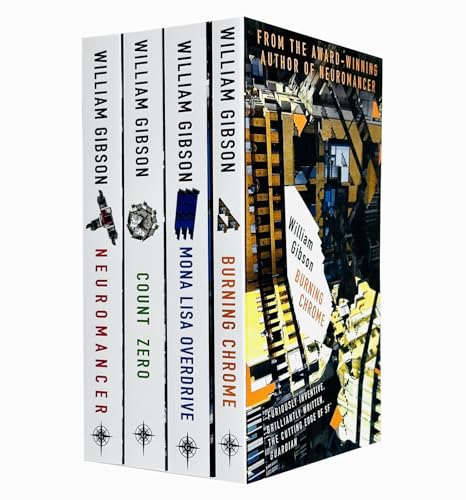 William Gibson Neuromancer Trilogy Collection 4 Books Set Pack Count Zero...