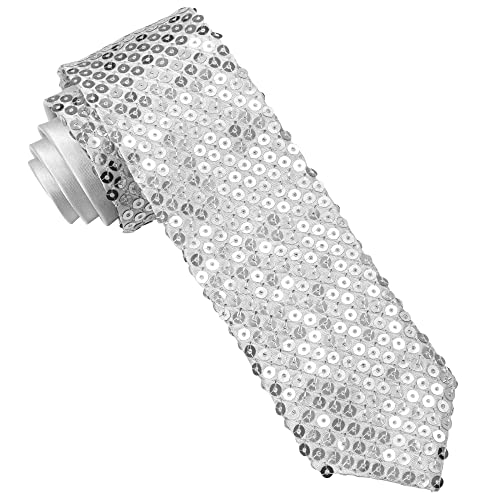 W WIDMANN MILANO Party Fashion - Krawatte, mit Pailletten, für Erwachsene, Accessoire, Kostüm, Karneval, Mottoparty