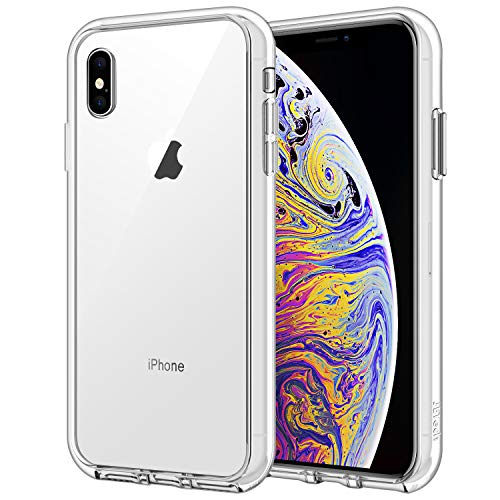 JETech Hülle für iPhone XS Max 6,5 Zoll, Nie Vergilbung Handyhülle Stoßfest, Schutzhülle Anti-Kratzt Transparent Rückseite (Durchsichtig)