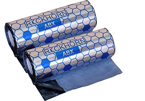 Reckhorn ABX Alubutyl Dämmmaterial 2 Rollen / 40cm x 5m=4m² Sparpaket PKW Auto Blechteile Vibration Autoblech Dämmung Carhifi Autohifi Oldtimer
