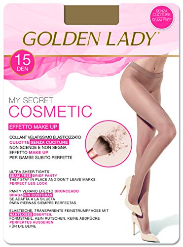Goldenlady Damen Mysecret 15 Cosmetic Strumpfhosen, 15 DEN, Transparent (Melon 001a), X-Large (Herstellergröße: 5 – XL)