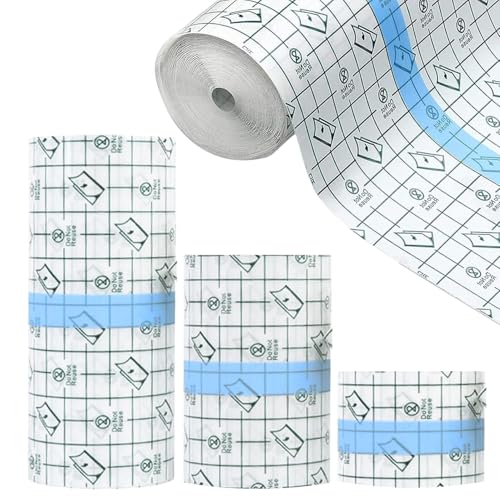 ZZMORNI Tattoo Folie 3 Rollen Gesamt 6M Tattoo Pflaster 15cm/10cm/5cm x 2m Tattoo Aftercare Groß Tattoo Pflaster Wasserdicht Tattoofolie Transparent Bandage Tattoo Folie Heilung Second Skin Tattoo