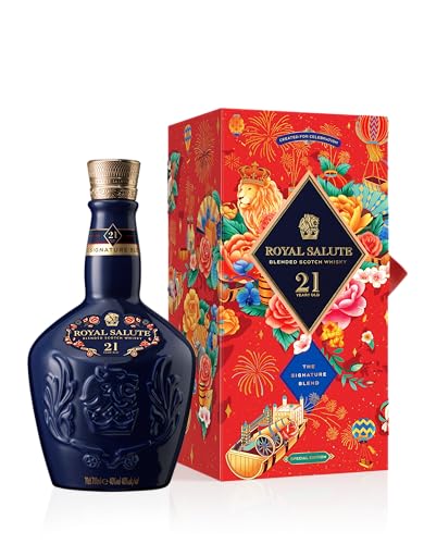 Chivas Regal Royal Salute 24 Lunar New Year Special Design Edition, 21 Jahre gereifter Blended Scotch Whisky, Geschenk-Idee, 40% Vol., 700ml
