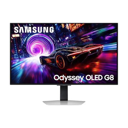 Samsung Odyssey OLED G81SF Gaming Monitor 32 Zoll 4K, QD-OLED, UHD, 3840 x 2160, 240Hz, 0,03ms (G/G), AMD FreeSync Premium Pro, G-Sync-kompatibel, Einbrennschutz Safeguard+, Glare Free, LS32FG814SUXEN
