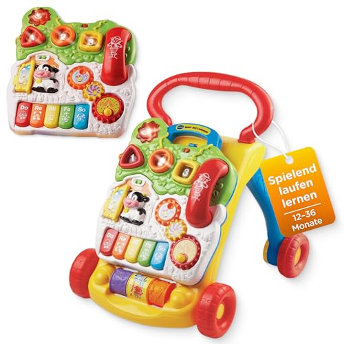 VTech Baby Spiel- und Laufwagen Special Edition I Interaktive Laufhilfe mit abnehmbarem Spielboard I Bunte Farben Musik Licht Sensor I Geschwindigkeit & Lautstärke regulierbar I 12–36 Monate