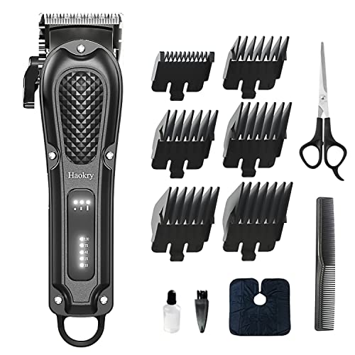 Haokry Haarschneider für Männer, Professionell, Schnurlos, Kabellos, zum Haare Schneiden und Pflegen, Wiederaufladbarer Bartschneider