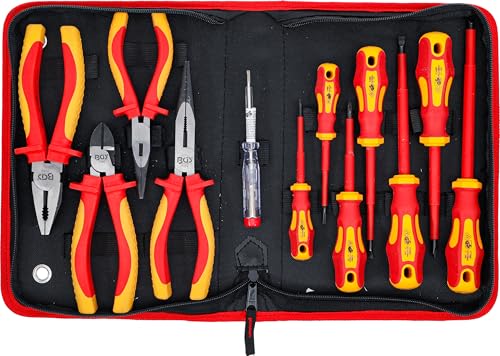 BGS 7140 | VDE-Zangen- / Schraubendreher-Satz | 12-tlg. | inkl. Reißverschlusstasche