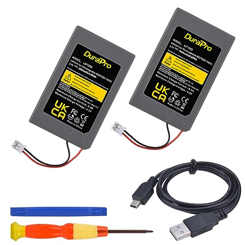 DuraPro 2X 1800mAh Akku Batteries LIP1859/LIP1472/LIP1359 für Sony PS3 PlayStation 3 Dualshock Wireless Controller
