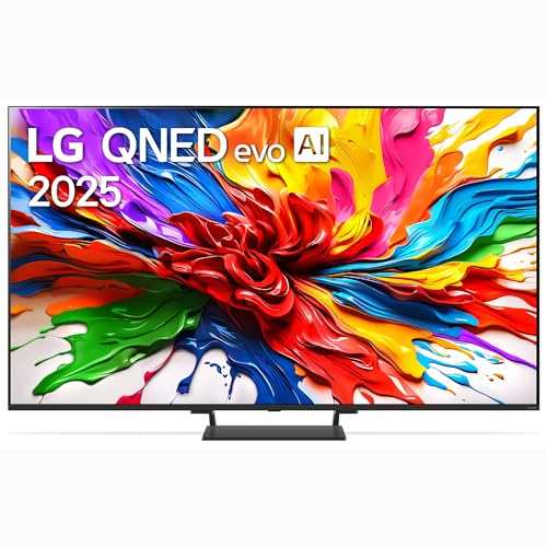 LG 65QNED93A6A - TV 65 Zoll, 4K QNED EVO, Smart TV, WebOS 25, leistungsstarker und intelligenter Prozessor, MiniLED AI, Super Upscaling, Dolby Vision und Atmos, Alexa/Google Assistant, Schwarz