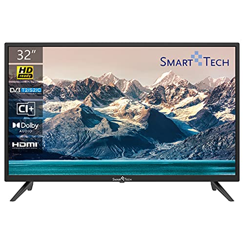 Smart Tech Tech SMT32N30HC1L1B1 80cm (32 Zoll) LED Fernseher (HD, Triple Tuner (DVB-C/-S2/-T2), 60 HZ, HDMI, USB) Schwarz