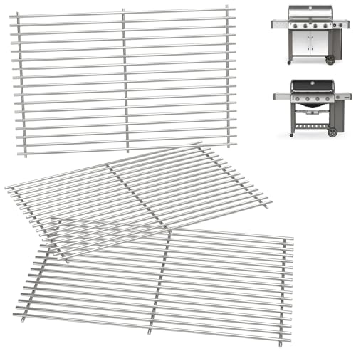 Genesis II 400 Grillroste für Weber Genesis II/LX 400 Series Grills Parts Genesis 2 E-410 S410 E-435 S-435 E-415 Grill, 66097 66089 Roste für Küchenhelfer 740-0781 Teile, 7 mm SUS304 Aus Edelstahl