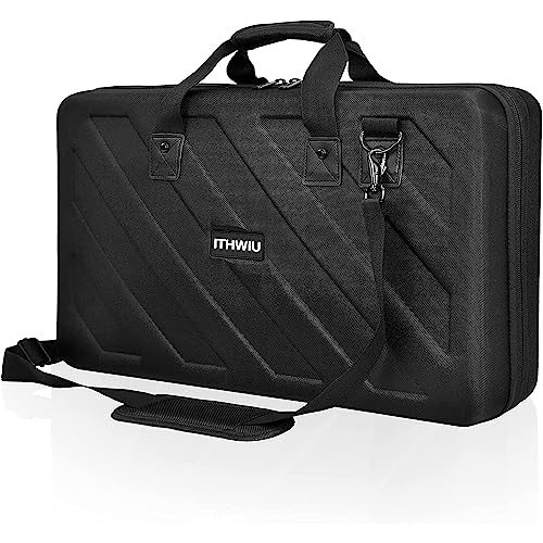 OUUTMEE Hart Reise Tragen Tasche für Pioneer RX, SX, SX2, SX3, Denon MC7000, DDJ FLX6, Schwarz 69X40X10CM Zubehör Taschen Koffer