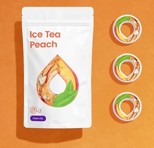 3 x Air Up Pod Original Duft Pods Pfirsich Eistee-Geschmack, Zubehör für Trinkflasche, aromatisierte Pads, 0 Kalorien, kein Zucker (Pfirsich Eistee)