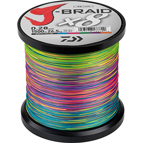 DAIWA – jbraid 8 Braid 1500, Farbe Mehrfarbig, Größe 0.240 mm