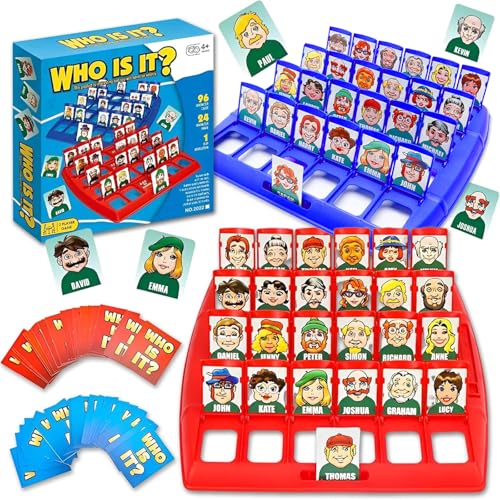 HOKYYCC Wer Ist Es Spiel, Doppelt Wer Bin Ich Spiel, Tragbar Brettspiele, Geeignet für Eltern-Kind-Familienpartyspiele