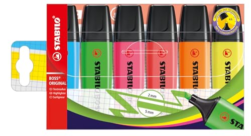 STABILO - Textmarker - BOSS ORIGINAL - 6er Pack - 6